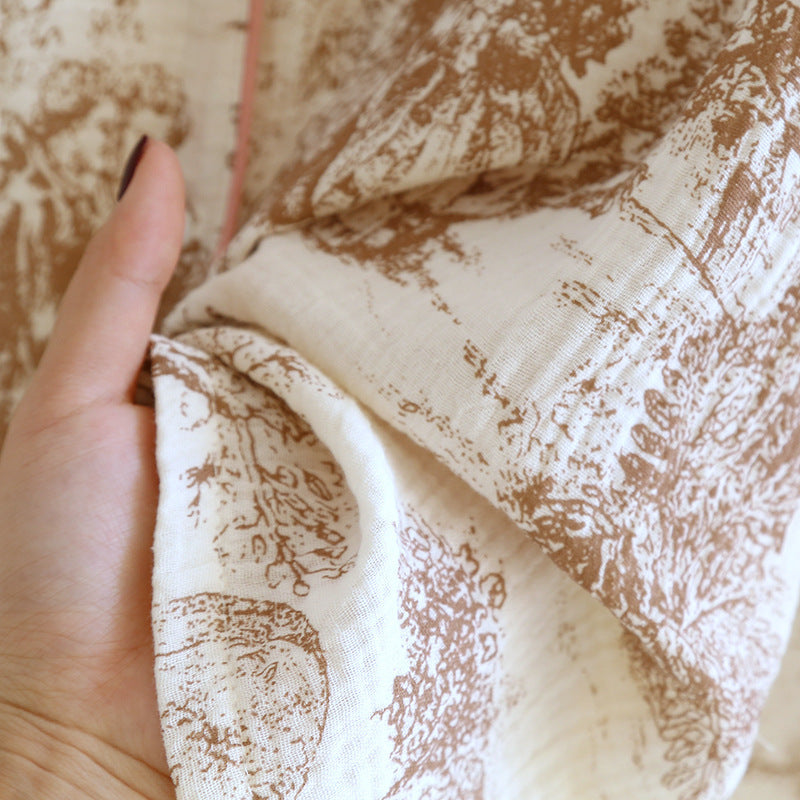 Toile Printed Cotton Gauze Pajamas