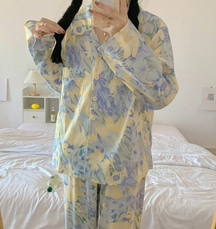 Soft Floral Pastel Pajamas