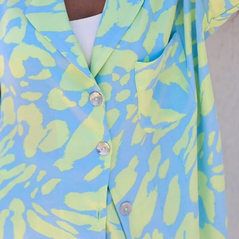 Summer Abstract Printed Pajamas