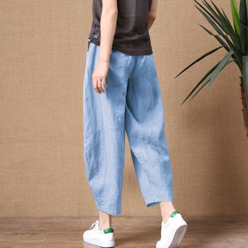 Linen Capri Pants