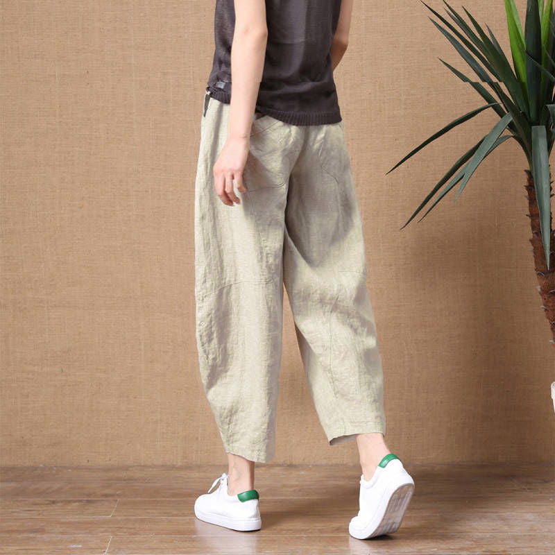 Linen Capri Pants