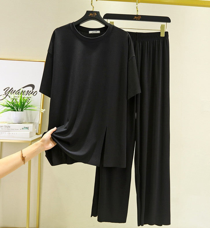 Classic Modal Short Sleeve & Trouser Pajamas