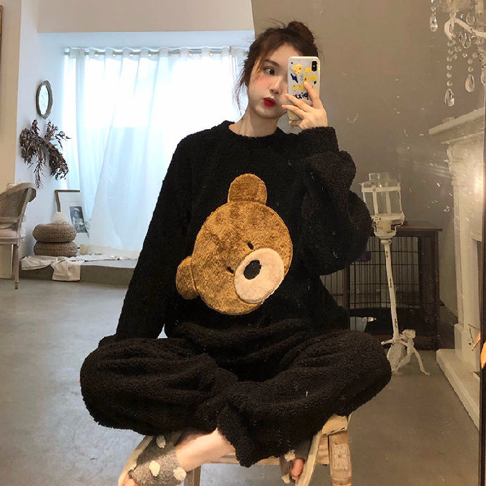Teddy Bear Face Warm Loungewear