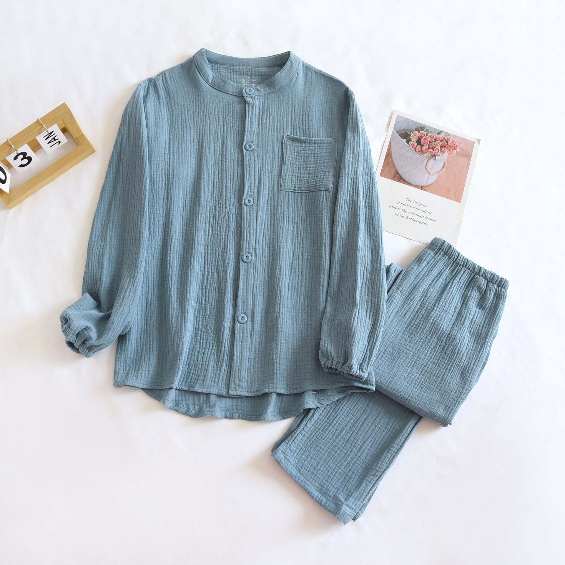 Gauze Crepe Cotton Pajamas