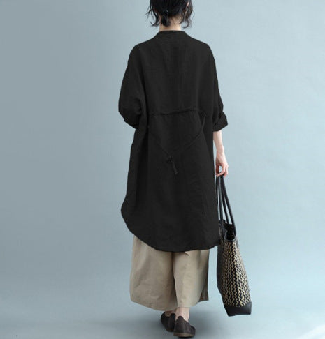 Cotton/Linen Full-Shirt