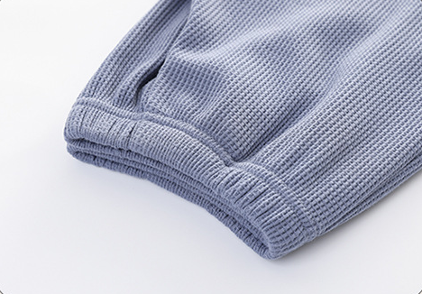 Ribbed Waffle Pattern Casual Pajamas