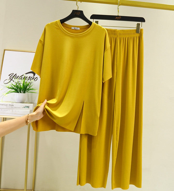 Classic Modal Short Sleeve & Trouser Pajamas