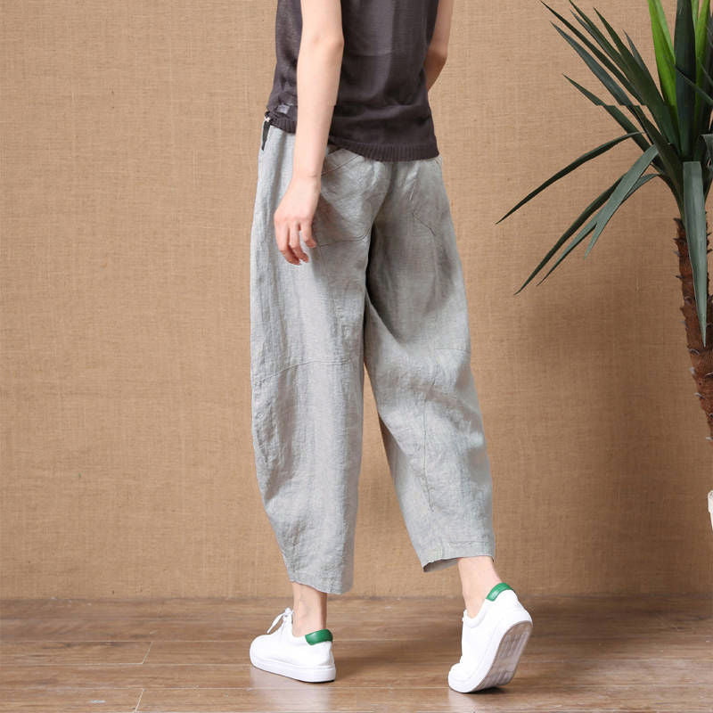 Linen Capri Pants