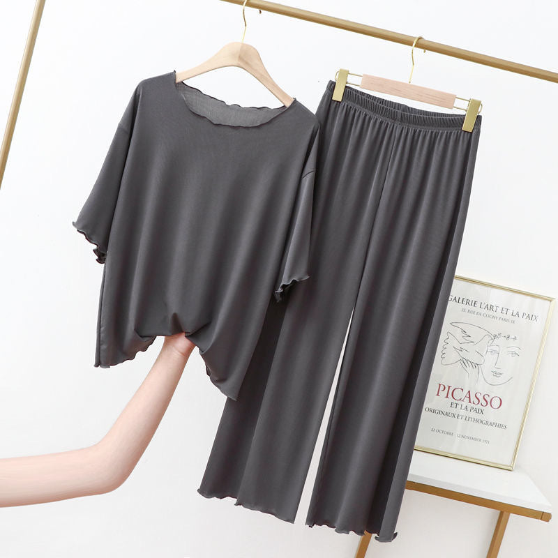 Modal Short Sleeve & Trouser Pajamas