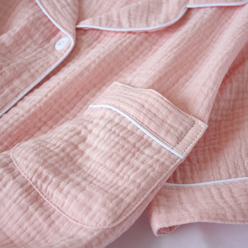 Cotton Gauze Crepe Short Pajamas