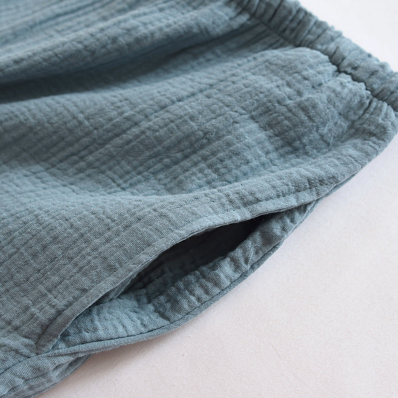 Gauze Crepe Cotton Pajamas
