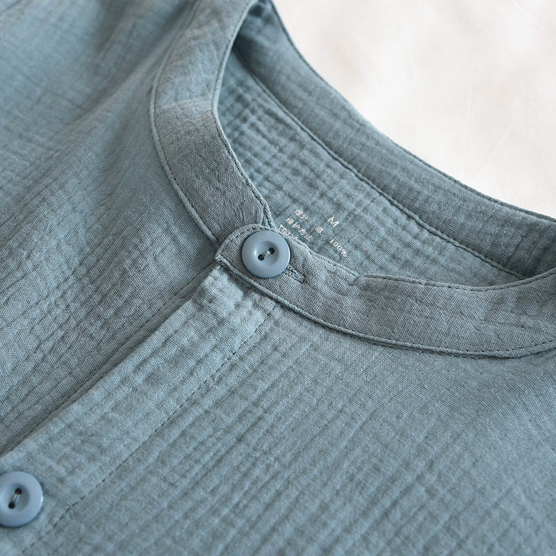 Gauze Crepe Cotton Pajamas