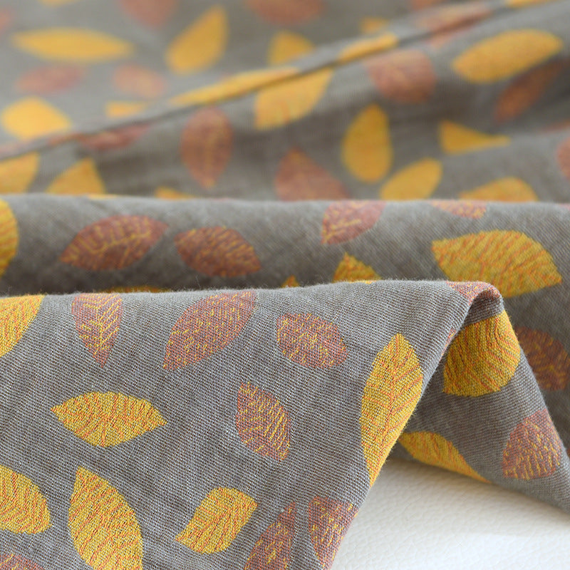 Cotton Yarn-Dyed Woven Leaf Pajamas