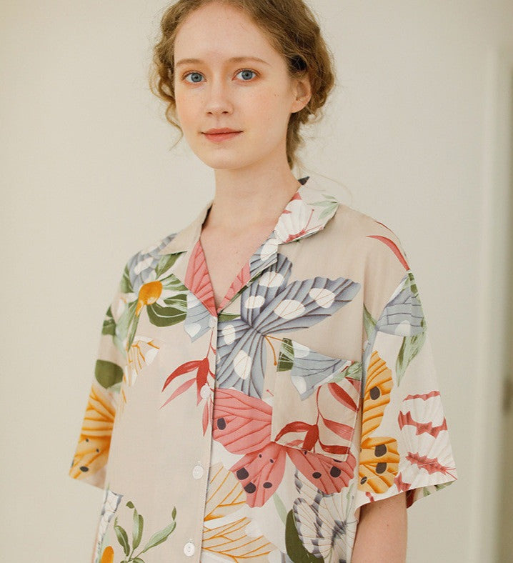 Floral Butterfly Pajamas
