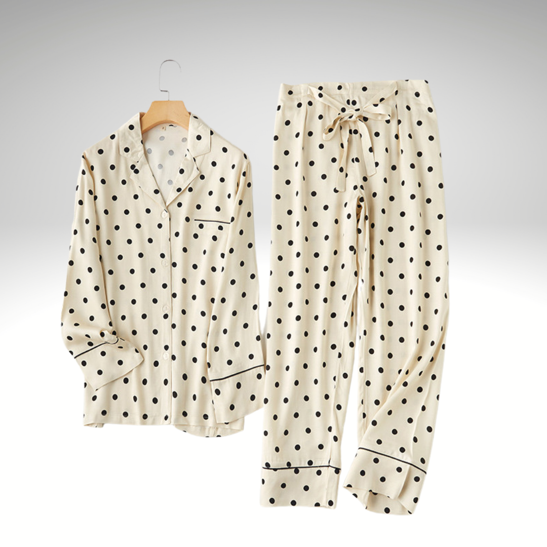 Black Polka-Dot Pajamas