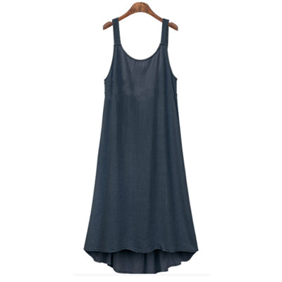 Plus Size Linen Slip Dress