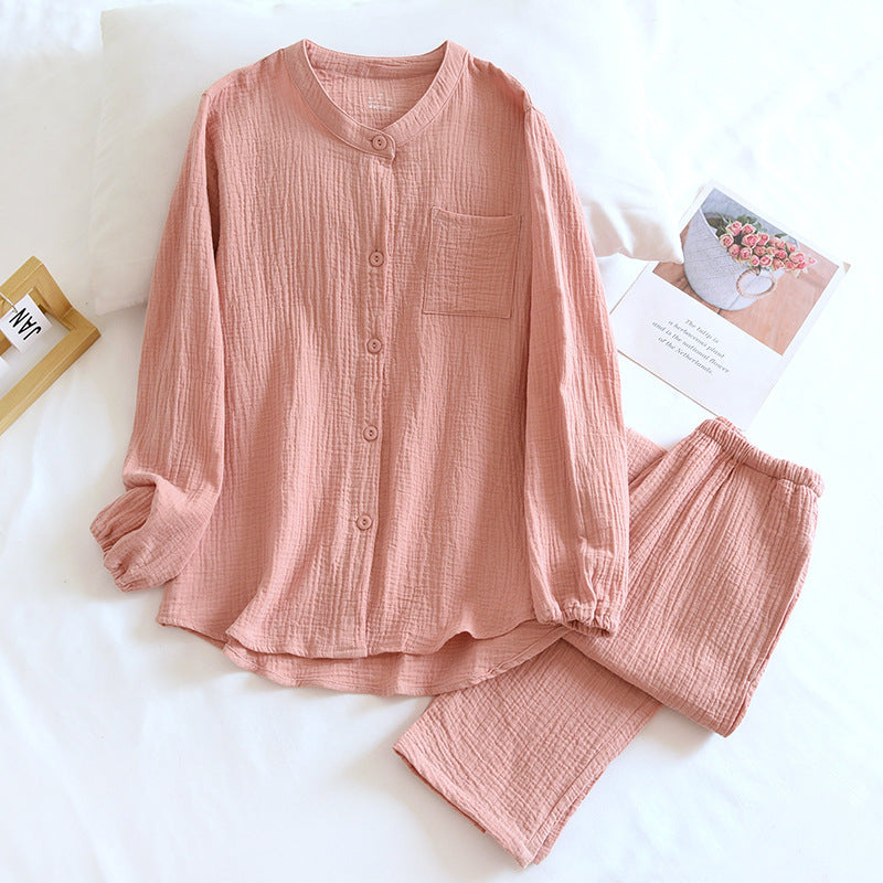 Gauze Crepe Cotton Pajamas