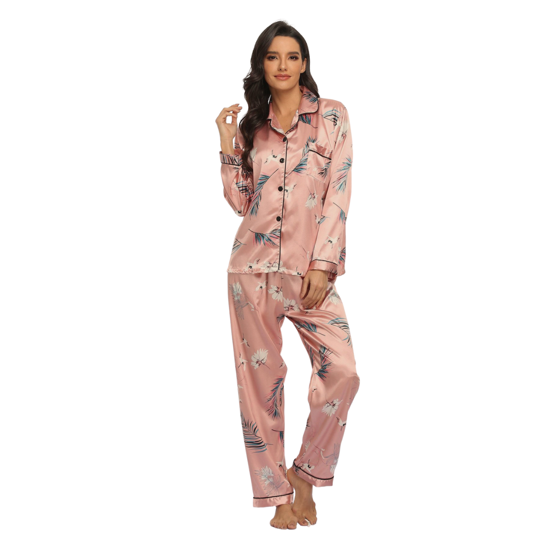 Pink on Pink Printed Pajamas