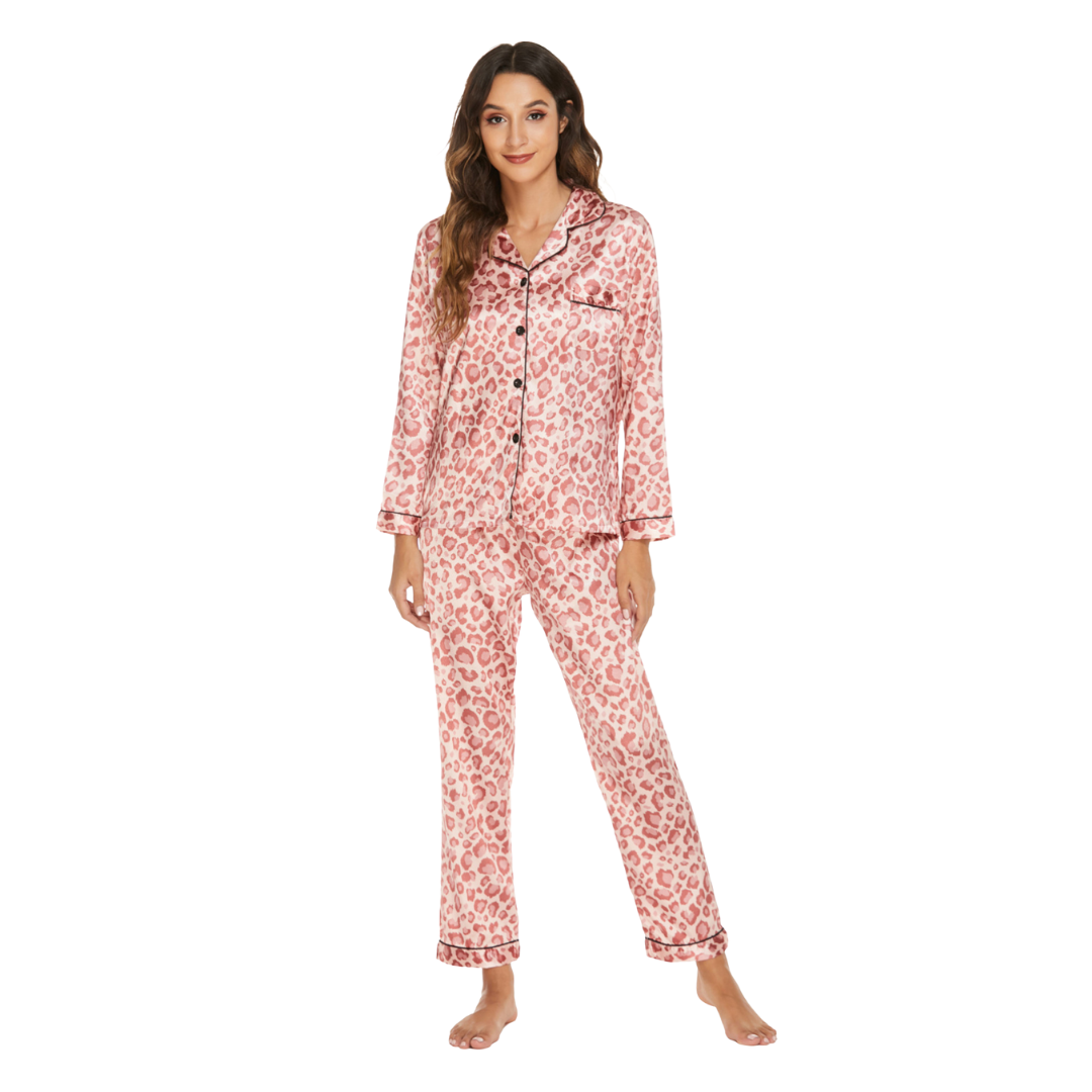 Pink on Pink Printed Pajamas
