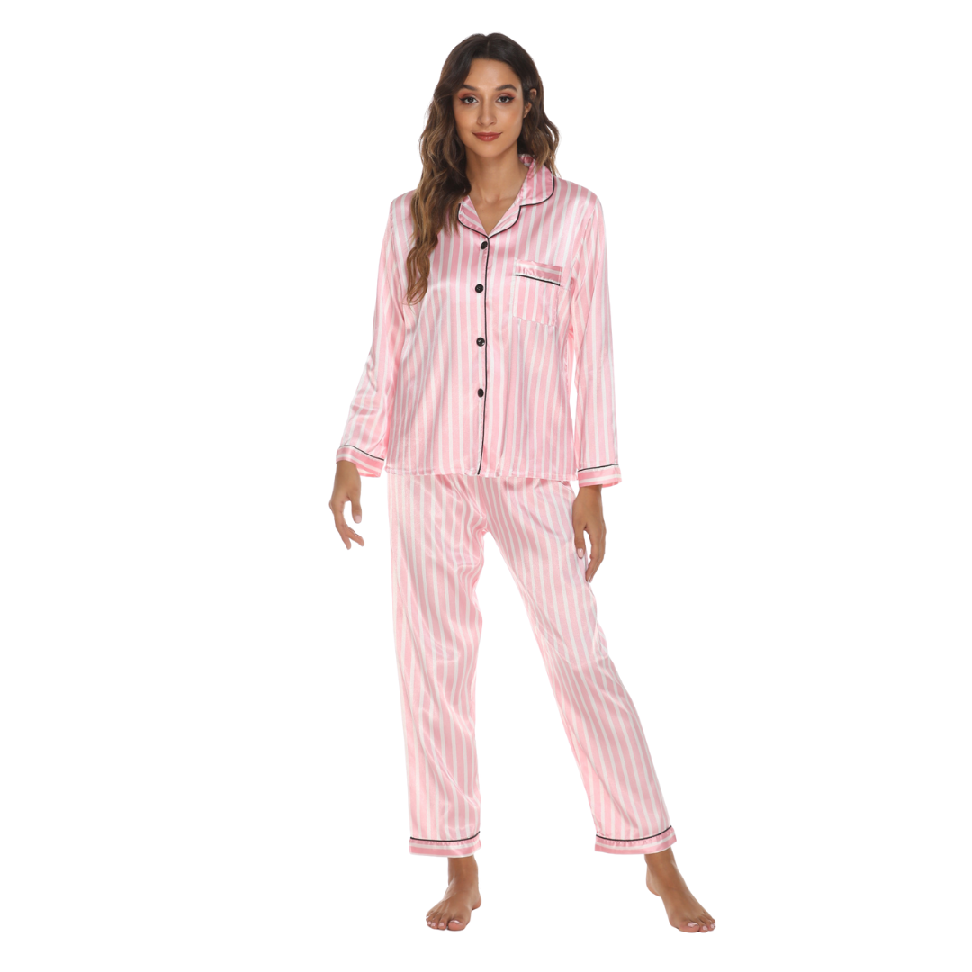 Pink on Pink Printed Pajamas