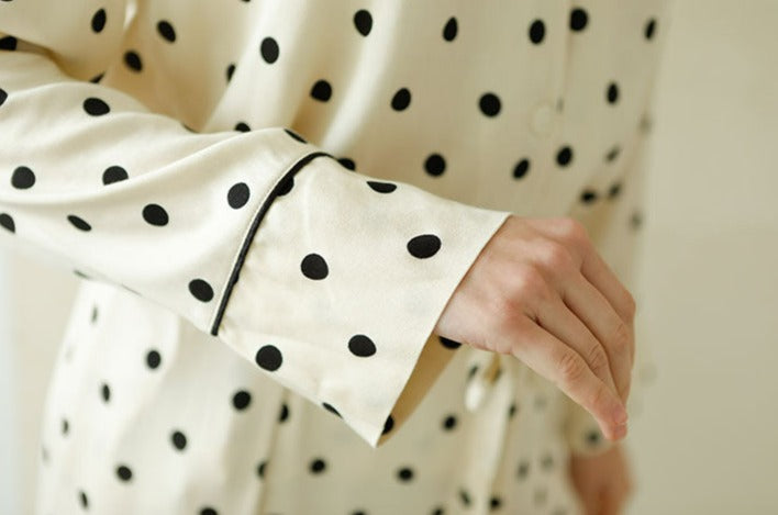 Black Polka-Dot Pajamas