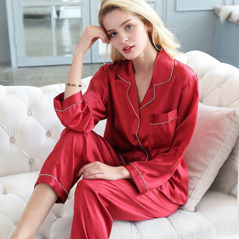 Classic Style 100% Silk Pajamas
