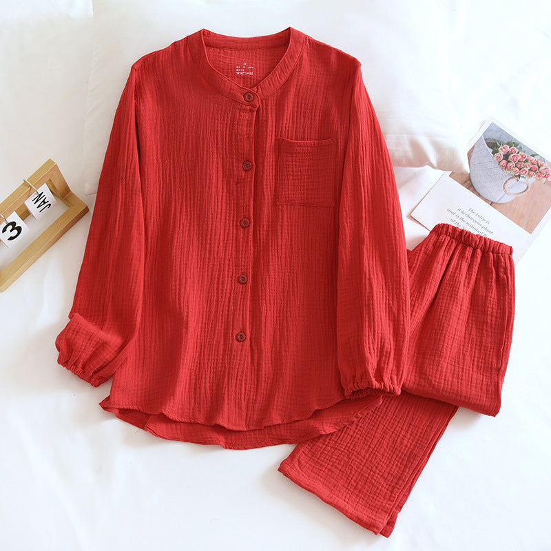 Gauze Crepe Cotton Pajamas
