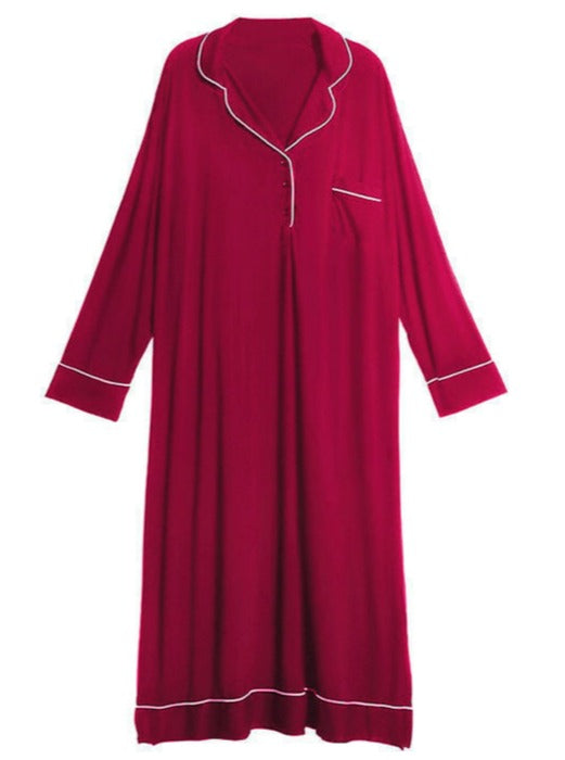 Long Pull-Over Modal Nightgown