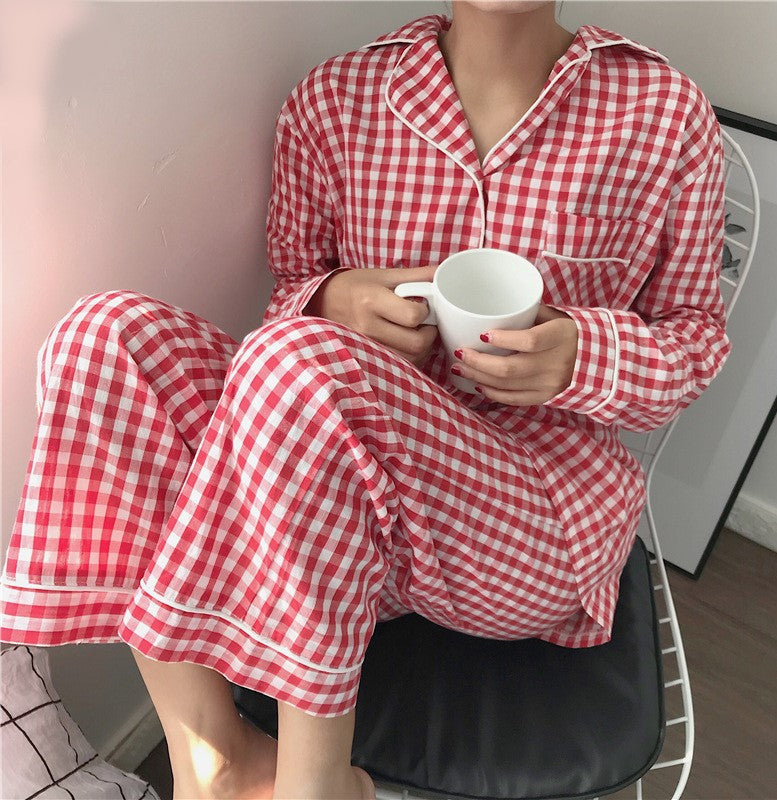 Classic Gingham Plaid Pajamas