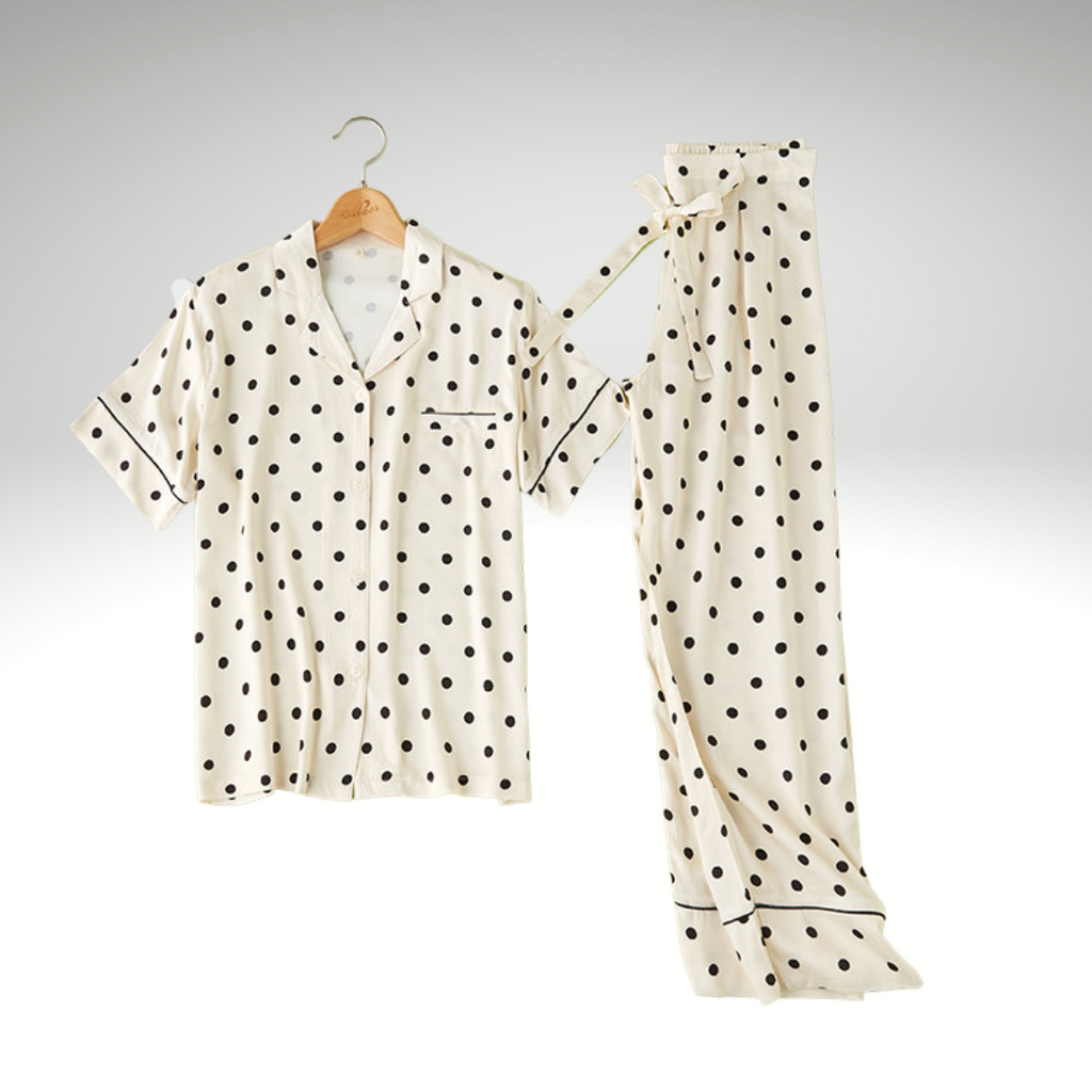 Black Polka-Dot Pajamas