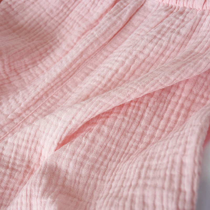 Cotton Gauze Crepe Short Pajamas