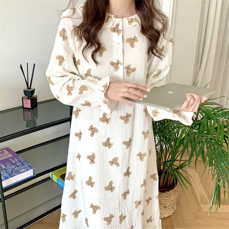 Teddy Bear Print Nightgown