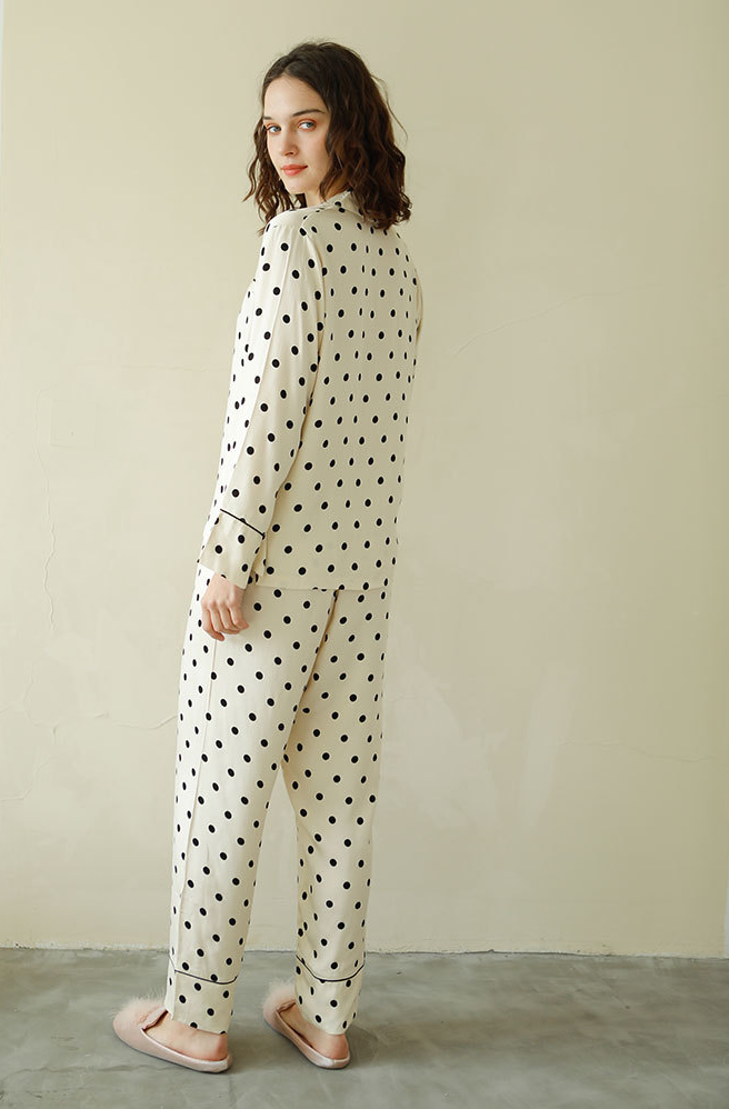 Black Polka-Dot Pajamas