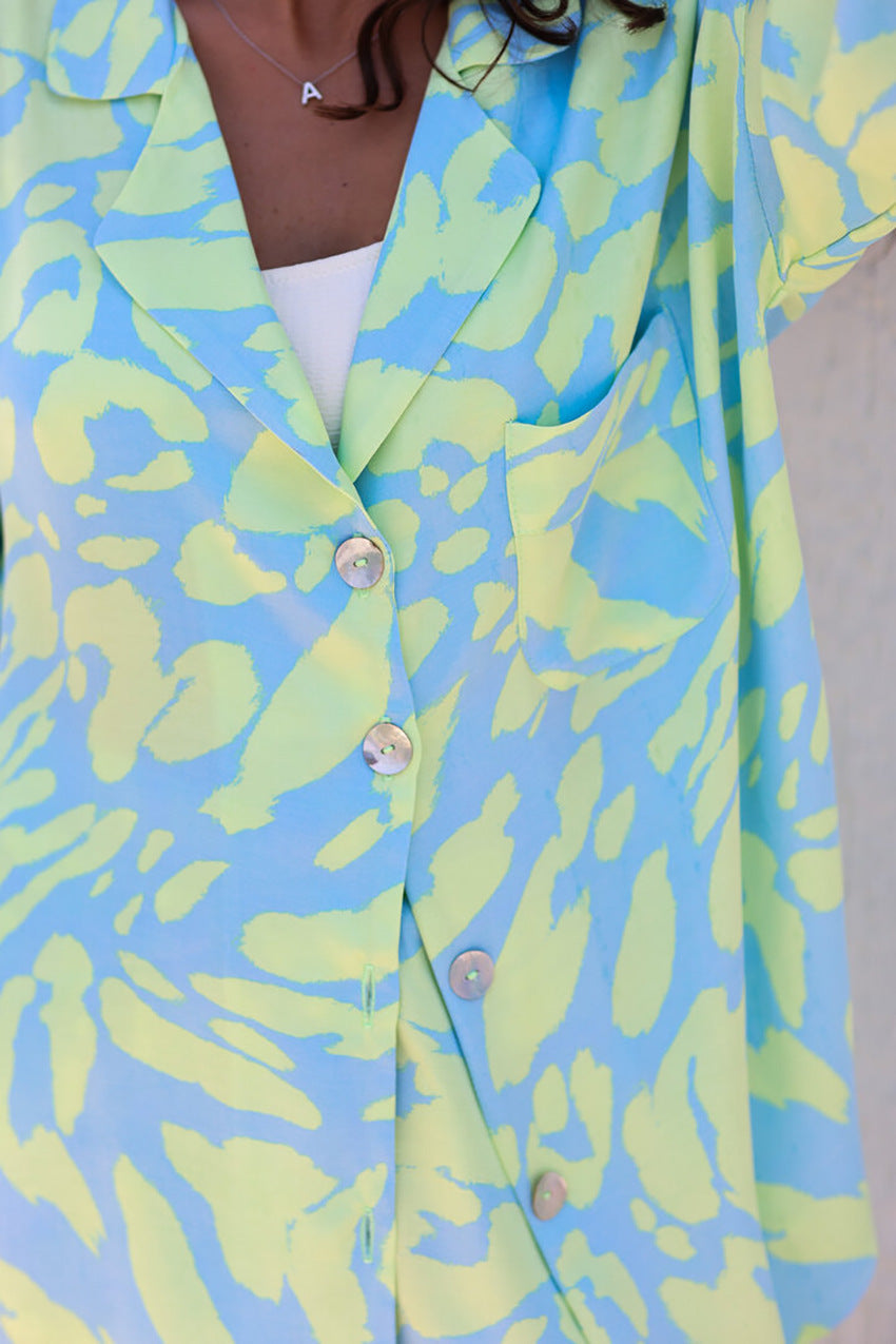 Summer Abstract Printed Pajamas