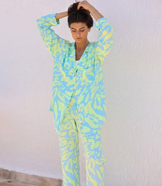 Summer Abstract Printed Pajamas