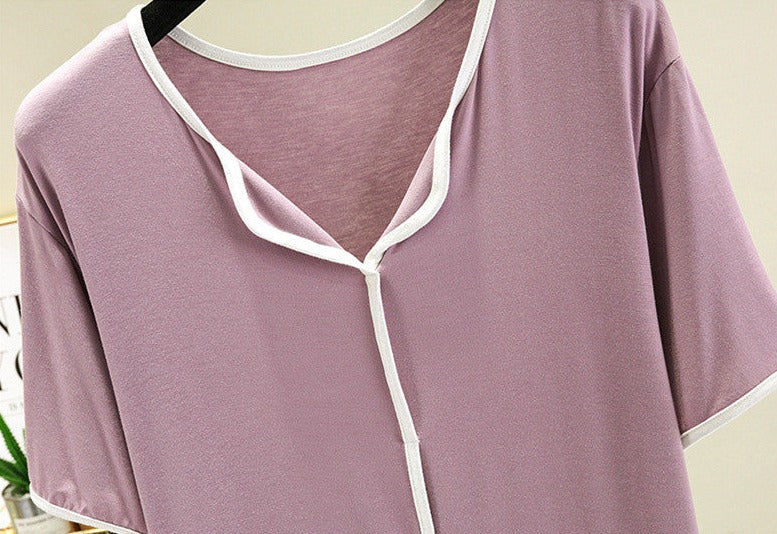 Short Sleeve Modal Fabric Pajamas